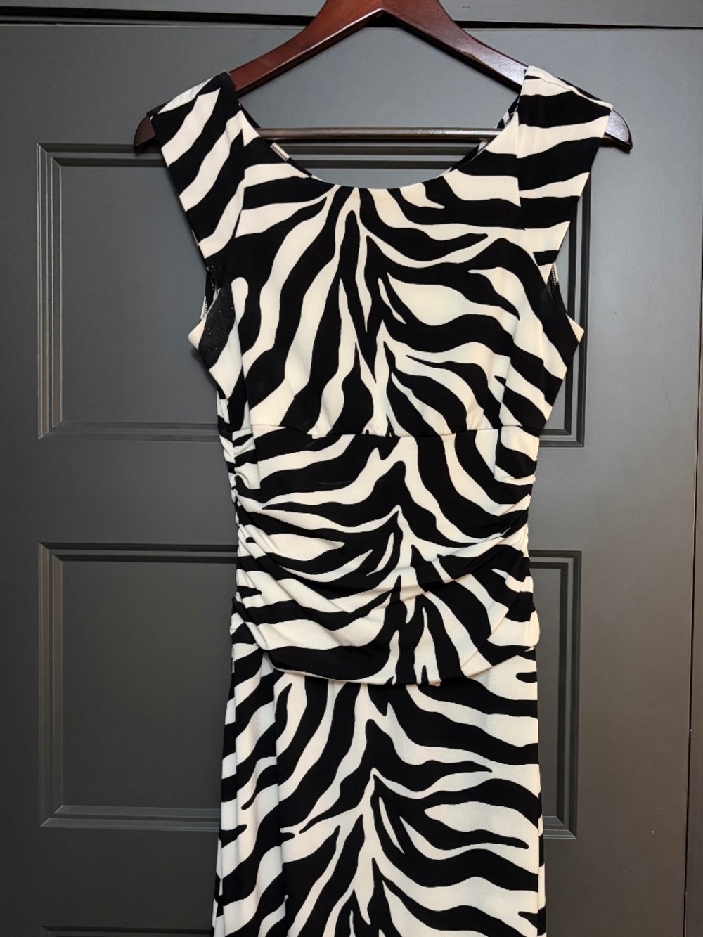 Zebra cocktail dress